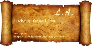 Ludvig Angelina névjegykártya